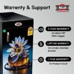 NEW LAUNCH 2026 Milan Aata Maker 1Hp Fully Automatic Domestic Aatachakki with Standard Accessories and Inside Auto LED Light...... (Royal Bloom) - Image 3