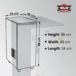Milan Aata Maker 1Hp Fully Automatic Domestic Aatachakki with Standard Accessories and Inside Auto LED Light (White Small Pot)… - Image 3